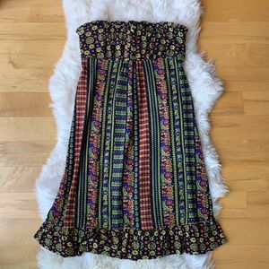 Tube top dress, size Small